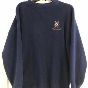 Vintage Gooses T-Shirts New Zealand Navy Fleece Sweatshirt - Size 14 S